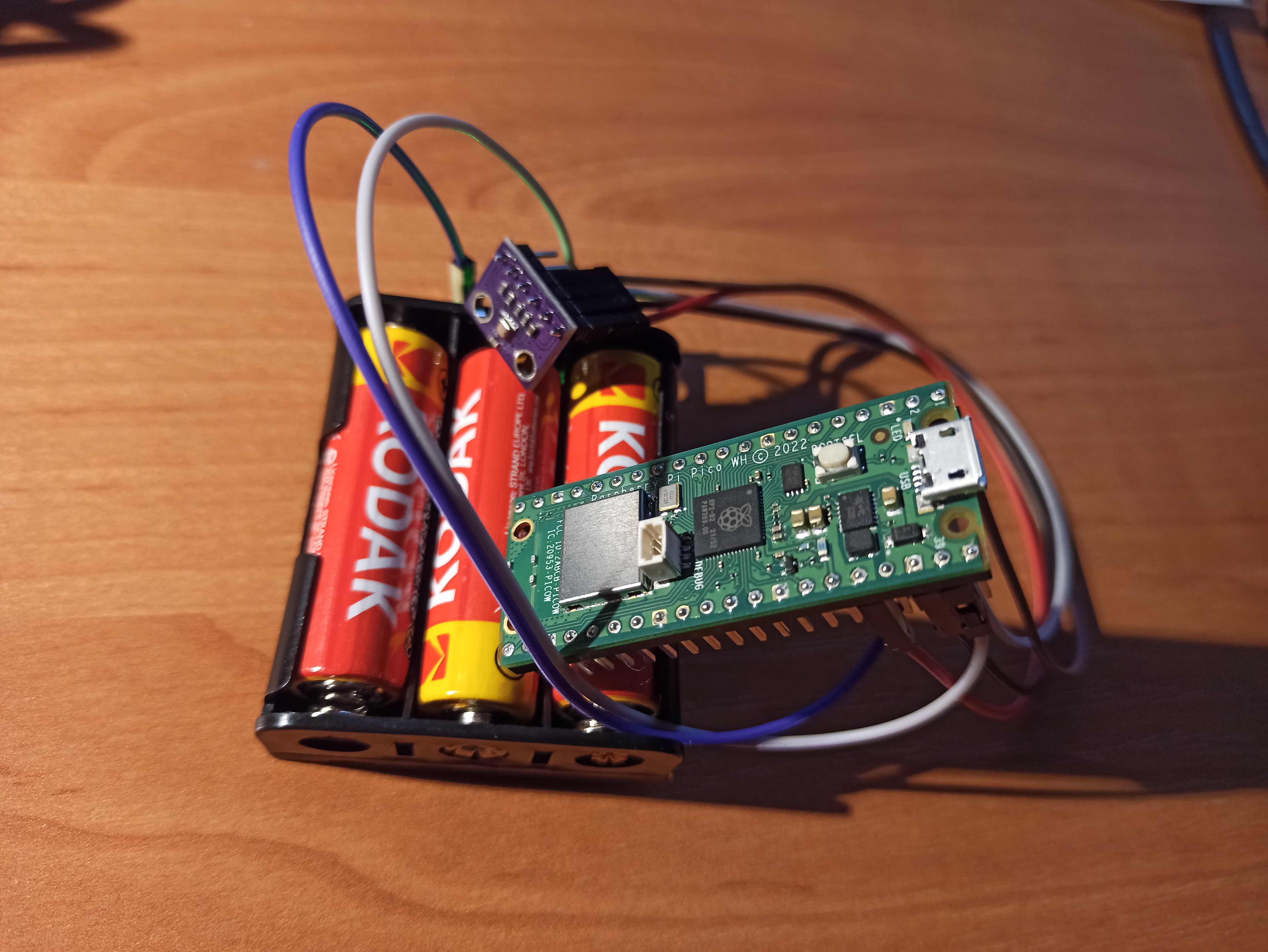 Stacja pogodowa RPi Pico WH - zdjęcie gotowego układu